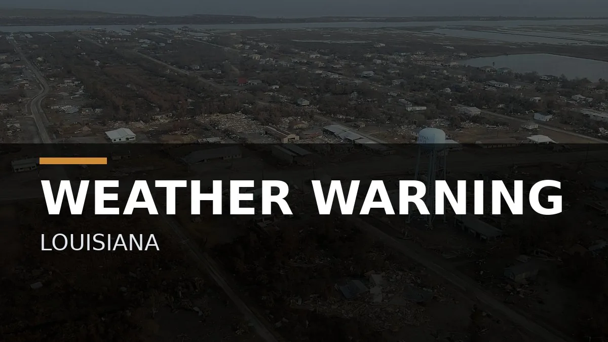 Dark storm clouds building over Louisiana with severe weather possible Saturday